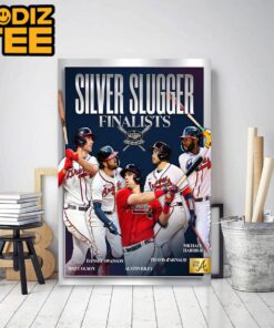 Atlanta Braves With Five Silver Slugger Award Finalists Classic Decoration Poster Canvas