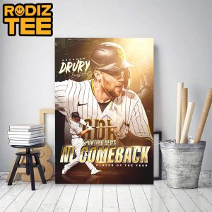 Brandon Drury San Diego Padres The Sporting News NL Comeback Player Of The Year Classic Decoration Poster Canvas