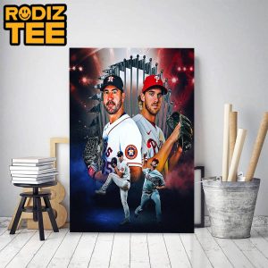 Bryce Harper And Justin Verlander Ready To Show 2022 MLB World Series Classic Decoration Poster Canvas