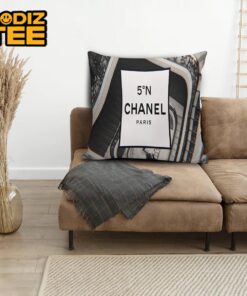 Chanel No.5 Paris Logo Decor Throw Pillow