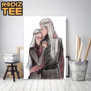 Daemyra Apologist Daemon And Rhaenyra Targaryen Chemistry In HOTD Classic Decoration Poster Canvas