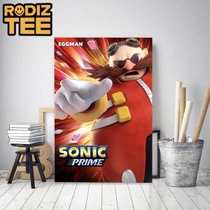 Eggman On Sonic Prime Poster Movie Classic Decoration Poster Canvas