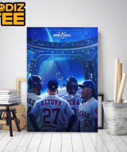Houston Astros Vs Philadelphia Phillies Game 1 2022 MLB World Series Classic Decoration Poster Canvas