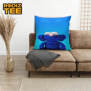 Kaws Blue Seeing MoMA Exclusive In Blue Ombre Pillow