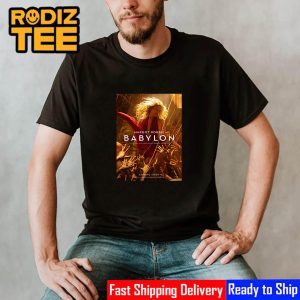 Margot Robbie In Babylon Poster Movie Best T-Shirt