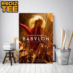 Margot Robbie In Babylon Poster Movie Classic Decoration Poster Canvas