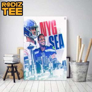 New York Giants Vs Seattle Seahawks Game Of The Week In NFL Classic Decoration Poster Canvas