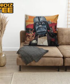 Star Wars Bad Ass Darth Vader In Black Suit With Audi Smoking Decorative Pillow
