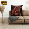 Star Wars Bad Ass Darth Vader Using The Force In Red Background Decorative Pillow