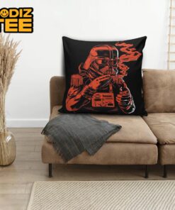 Star Wars Bad Ass General Darth Vader Smoking In Black Background Pillow