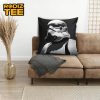 Star Wars Bad Ass General Darth Vader Smoking In Black Background Pillow