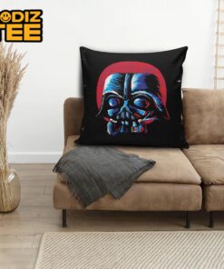 Star Wars Darth Vader Funko Pop With Red Planet Behind In Black Background Decorative Pillow
