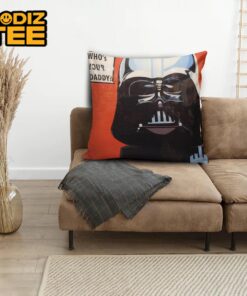Star Wars Darth Vader Funny Pop Art Who’s Your Daddy In Red Background Throw Pillow Case