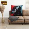 Star Wars Darth Vader Pop Art Comic Artwork In Blue Pillow