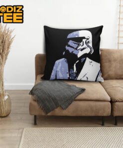 Star Wars Dope Stormtrooper With White Suit In Black Background Throw Pillow Case