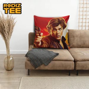 Star Wars Han-Solo With His Gun Movie Poster Pillow