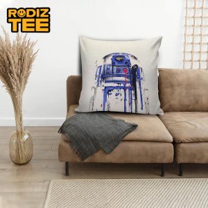 Star Wars R2-D2 Paiting Artwork In White Background Throw Pillow Case