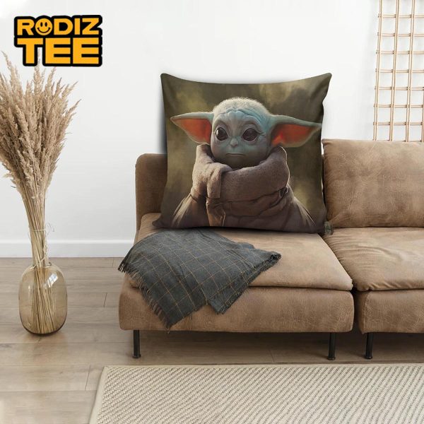 Star Wars Sadness Baby Yoda Decorative Pillow