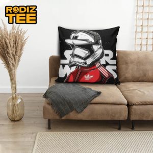 Star Wars Sporty Stormtrooper Hip-Hop With Adidas Track Suit In Black Background Pillow
