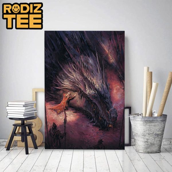 The Death Of Balerion And The Rise Of The Dragon In House Of The Dragon Classic Decoration Poster Canvas