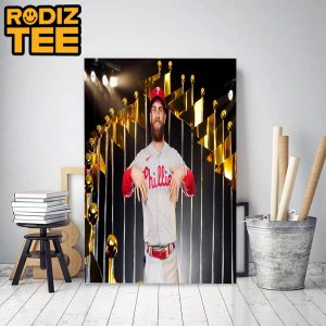 The Philadelphia Phillies Bryce Harper Is Coming To The World Series Classic Decoration Poster Canvas