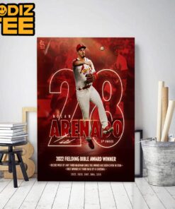 The St Louis Cardinals Nolan Arenado 2022 Fielding Bible Award Winner Classic Decoration Poster Canvas