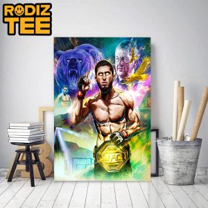 UFC 280 Makhachev Islam Is The Champion Classic Decoration Poster Canvas