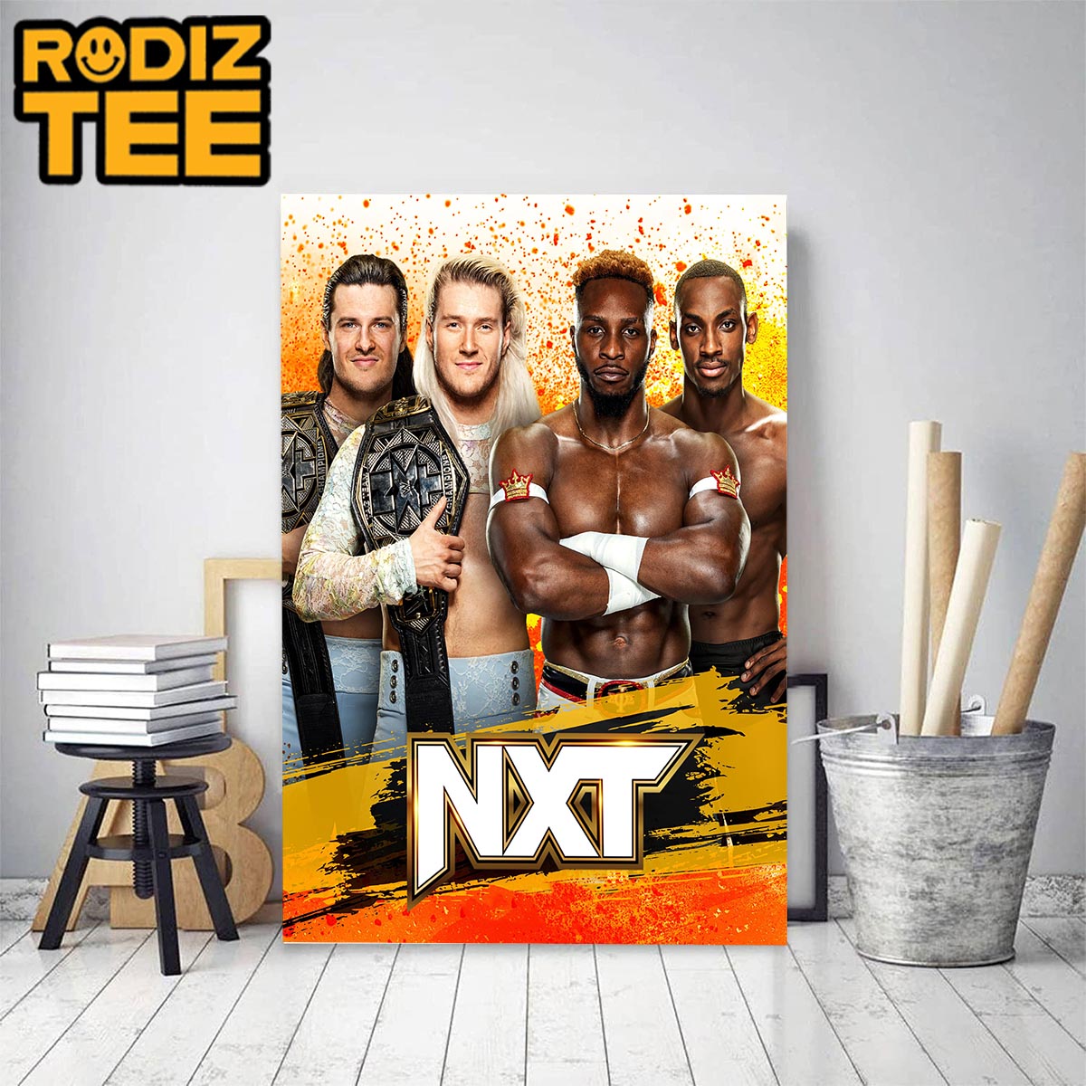 WWE NXT Tag Team Titles Classic Decoration Poster Canvas