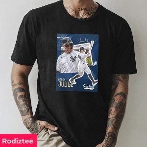 Aaron Judge New York Yankees MLB Signatures Fan Gifts T-Shirt