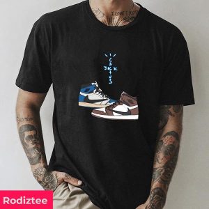 Air Jordan 1 x Travis Scott Sneaker Fan Gifts T-Shirt