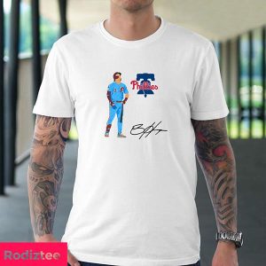 Bryce Harper Philadelphia Phillies MLB Signatures Fan Gifts T-Shirt