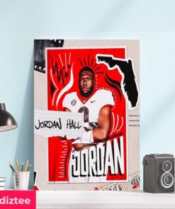 Jordan Hall Jacksonville Georgia Football Keep It Go Home Decorations Canvas-Poster