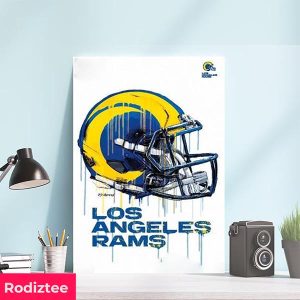 Los Angeles Rams Helmet Home Decor Poster-Canvas