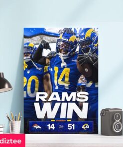 Los Angeles Rams How The Rams Stole Christmas Rams Win Home Decor Poster-Canvas