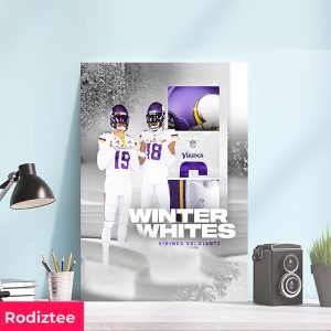 Minnesota Vikings Winter Whites First Regular Season Home Game Home Decorations Canvas-Poster