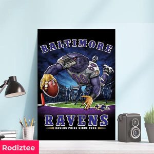 NFL Baltimore Ravens End Zone Ravens Pride Since 1996 Home Decor Poster-Canvas