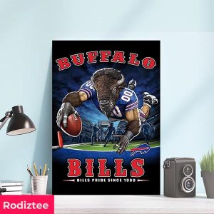NFL Buffalo Bills End Zone 17 Poster Bills Pride Since 1960 Home Decor Poster-Canvas