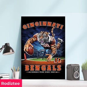 NFL Cincinnati Bengals End Zone Bengals Pride Since 1968 Home Decor Poster-Canvas