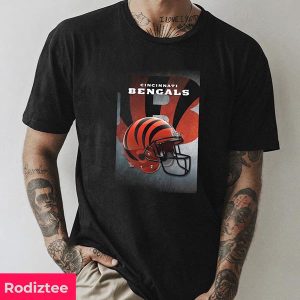 NFL Cincinnati Bengals Helmet Poster Fan Gifts T-Shirt