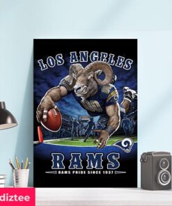NFL Los Angeles Rams End Zone Rams Pride Since 1937 Home Decor Poster-Canvas