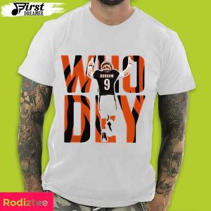 Joe Burrow Cincinnati Bengals NFL Who Dey Fan Gifts T-Shirt