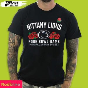 Nittany Lions Fanatics Branded 2023 Penn State Rose Bowl Monday January 2nd 2023 Premium T-Shirt