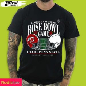 Nittany Lions vs Utah Utes Fanatics Branded 2023 Penn State Rose Bowl Premium T-Shirt