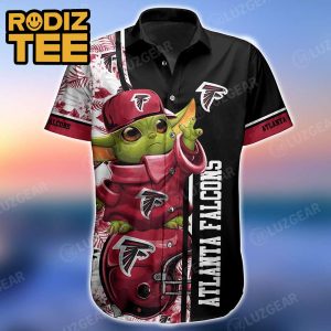 Atlanta Falcons Football NFL Baby Yoda Star Wars Perfect Gift For Fan Hawaiian Shirt