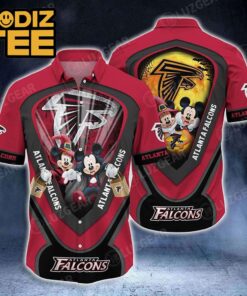 Atlanta Falcons NFL Graphic Mickey Halloween Night Style Hot Trending For Fans Hawaiian Shirt