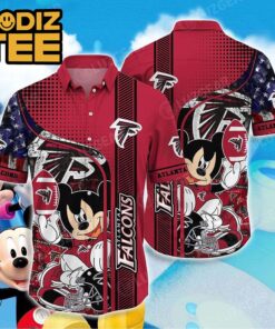 Atlanta Falcons NFL Mickey Graphic 3D Printed Best Hawaiian Shirt
