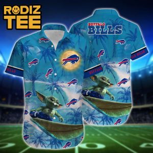 Buffalo Bills Footbal NFL Baby Yoda Star Wars Hawaiian Shirt